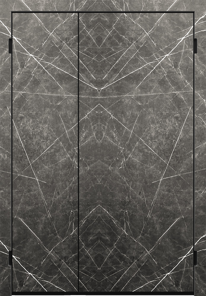 Экошпон гладкая Мрамор графит Zero p ОСФБ